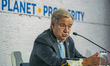 Antonio Guterres, Secretary General of the United Nations, talks to the press in a press c...