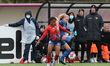  Durham Women's Ellie Christon in action with Kenni Thompson of London City Lionesses duri...