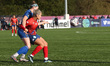 Durham Women's Dee Bradley battles for possession with London City Lionesses' Lily Agg  du...