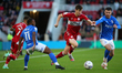  Middlesbrough's Paddy McNair goes past Birmingham Defenders during the Sky Bet Championsh...