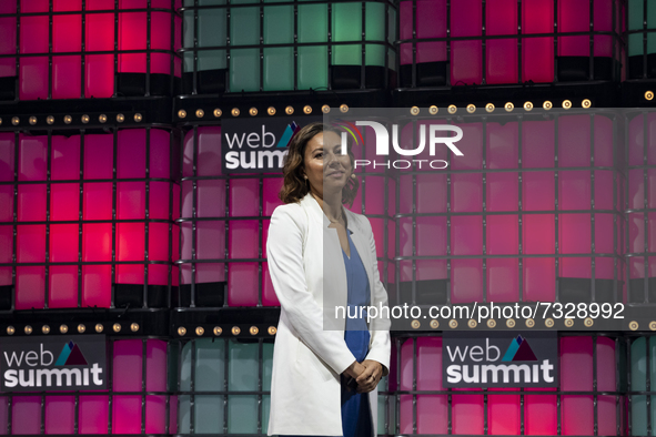 Ana Maiques speaks during  third day of Web Summit 2021 in Lisbon, Portugal on November 3, 2021 