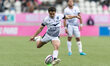 Louis Foursans of Montpellier Herault kicks the ball during the Top 14 match between Stade...