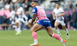 Ngani Laumape of Stade Francais passes the ball during the Top 14 match between Stade Fran...