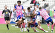 Vincent Giudicelli of Montpellier Herault in action during the Top 14 match between Stade...