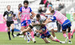 Vincent Giudicelli of Montpellier Herault in action during the Top 14 match between Stade...