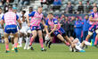 Leo Barre of Stade Francais in action during the Top 14 match between Stade Français Paris...