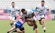 Titi Lamoisitele of Montpellier Herault in action during the Top 14 match between Stade Fr...