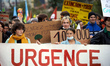 The banner reads 'Urgency'. More than 3500 people demonstrated in Toulouse for the climate...