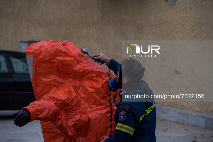 Inspection Of Suspicious Package In Athens 