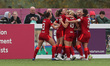 Liverpool's Taylor Hinds celebrates after scoring their second goal  during the FA Women's...