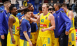 ALBA Berlin players after the EuroLeague Basketball match between Zenit St. Petersburg and...