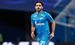 Magomed Ozdoev of Zenit St. Petersburg looks on during the Russian Premier League match be...