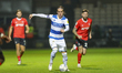 QPR’s Stefan Johansen on the attack during the Sky Bet Championship match between Queens P...