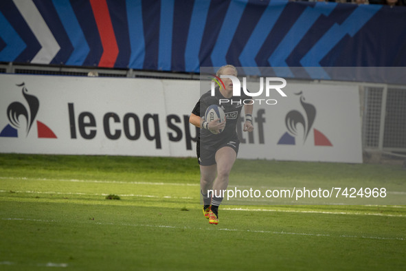 Kendra COCKSEDGE of the Black Ferns team during the international women's rugby match between France and New Zealand on November 20, 2021 in...