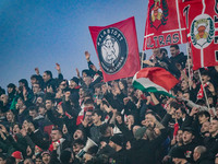 AC Monza supporters during the Italian Football Championship League BKT AC Monza vs Como 1907 on November 21, 2021 at the Stadio Brianteo in...
