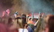 Gdansk, Poland 22nd, August 2015 Festival of colors held in Gdansk. Thousands of young peo...