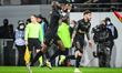 Seko FOFANA of Lens celebrate his goal with Jonathan CLAUSS of Lens during the French cham...