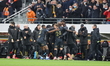 Celebration goal players Lens during the French championship Ligue 1 football match betwee...