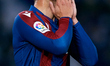 Roberto Soldado of Levante UD reacts during the La Liga Santander match between Levante UD...