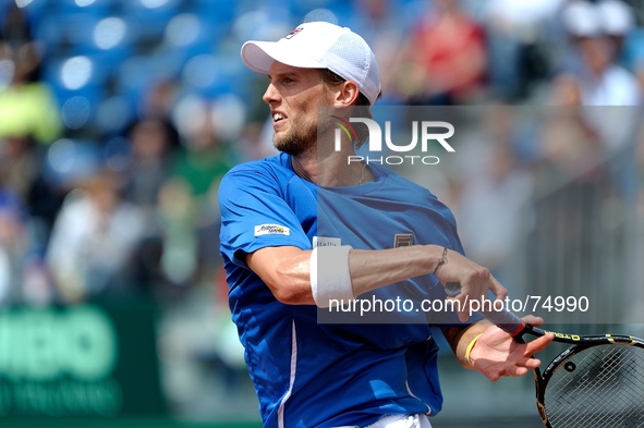 Davis Cup 2014 match A.Seppi v A.Murray, in Naples, Italy, on April 5, 2014. 