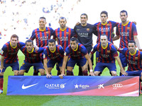 FC Barcelona team in the match between FC Barcelona and Betis  for the week 32 of the spanish league, played at the Camp Nou on 5 april, 201...