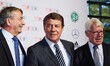 Wolfgang Niersbach - President of DFB - German Football Association -  and Otto Rehhagel -...
