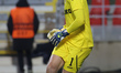 Jean Butez #1 goalkeeper of Antwerp as seen during the Europa League game between Belgian...