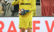 Jean Butez #1 goalkeeper of Antwerp as seen during the Europa League game between Belgian...