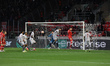 Antwerp attacking after a corner during the Europa League game between Belgian soccer team...