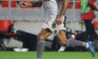 Yann Gérard M'Vila #6 of Olympiakos during the Europa League game between Belgian soccer t...