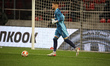 Tomáš Vaclík #1 goalkeeper of Olympiakos during the Europa League game between Belgian soc...