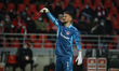 Tomáš Vaclík #1 goalkeeper of Olympiakos during the Europa League game between Belgian soc...