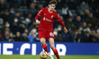  Tyler Morton of Liverpool during the pre-match warm-up  during Premier League between Tot...