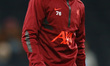  Liverpool's Neco Williams during the pre-match warm-up  during Premier League between Tot...
