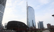 Unicredit tower is seen in Milano, Italy, on December 23, 2021.  