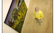ARTIST ALAN DAVIE AND EXAMPLES OF HIS WORK, WHICH IS ON DISPLAY AT THE TALBOT RICE GALLERY...