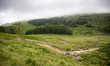Landscape in the Basque area of the region Nouvelle-Aquitaine in France on July 13, 2021. 