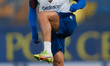Ruben Vezo of Levante UD warms up prior to the La Liga Santander match between Villarreal...