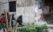 Taiwanese Soldiers ignite a device for door explosion, during an Army Preparedness Enhance...