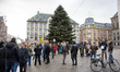 Protest in Dam Square, Amsterdam against the lockdown and the QR code usage by the group N...