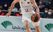 Carlos Alocen  of Real Madrid in action during the Endesa League basketball match between...