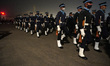 Indian Air Force (IAF) soldiers take part in the rehearsal for the upcoming Republic Day p...