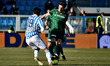 Maxime Leverbe (Pisa) tackle against Luca  Mora (Spal) during the Italian soccer Serie B m...