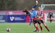 Mollie Lambert of Durham Women in action with Bex RAYNER of Sheffield United   during the...