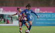Lauren Briggs of Durham Women in action with Alethea PAUL of Sheffield United   during the...