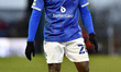 Oldham Athletic's Christopher Missilou during the Sky Bet League 2 match between Oldham At...