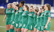 L-R Coventry United players waiting take they penalties Coventry United LFC Mollie Green,...