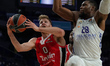 Thomas Walkup of Olympiacos Piraeus in action the Turkish Airlines EuroLeague Regular Seas...