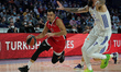 Kostas Sloukas of Olympiacos Piraeus in action the Turkish Airlines EuroLeague Regular Sea...
