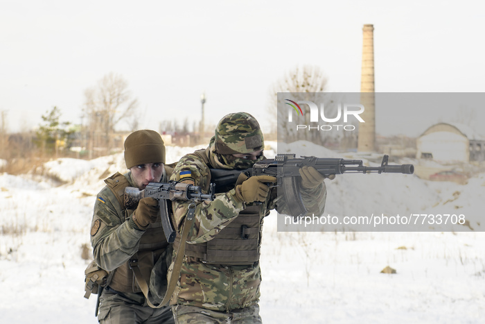 Open Military Training For Civilians Amid Threat Of Russian Invasion In Ukraine